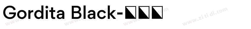 Gordita Black字体转换